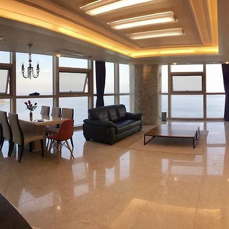 Ferienwohnung Haeundae Ocean Bridge Penthouse Busan Exterior foto